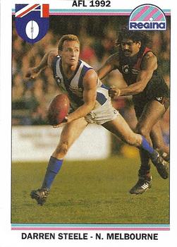 1992 AFL Regina #57 Darren Steele Front